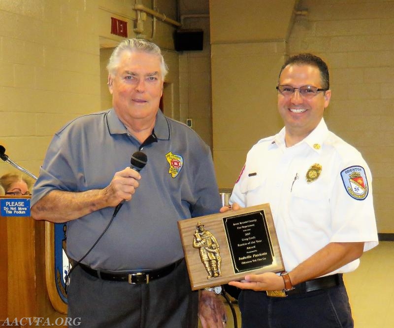 Greg Croft - Rookie of the Year Award was earned by Isabella Patriotis of the Odenton VFC.