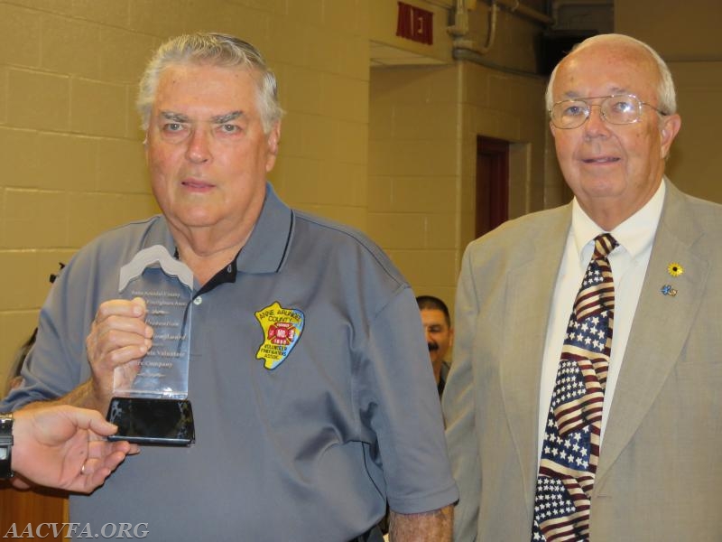 The D. Edgar Hurlock Fire Prevention Award was awarded to GLEN BURNIE VFC.