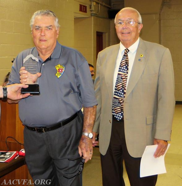 The D. Edgar Hurlock Fire Prevention Award was awarded to GLEN BURNIE VFC.