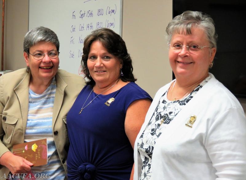 Patti Kidwell was presented with a special gift for all of her hard work through the years.